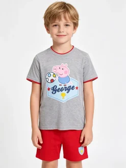 Peppa Pig Pigiama corto bimbo con stampa george