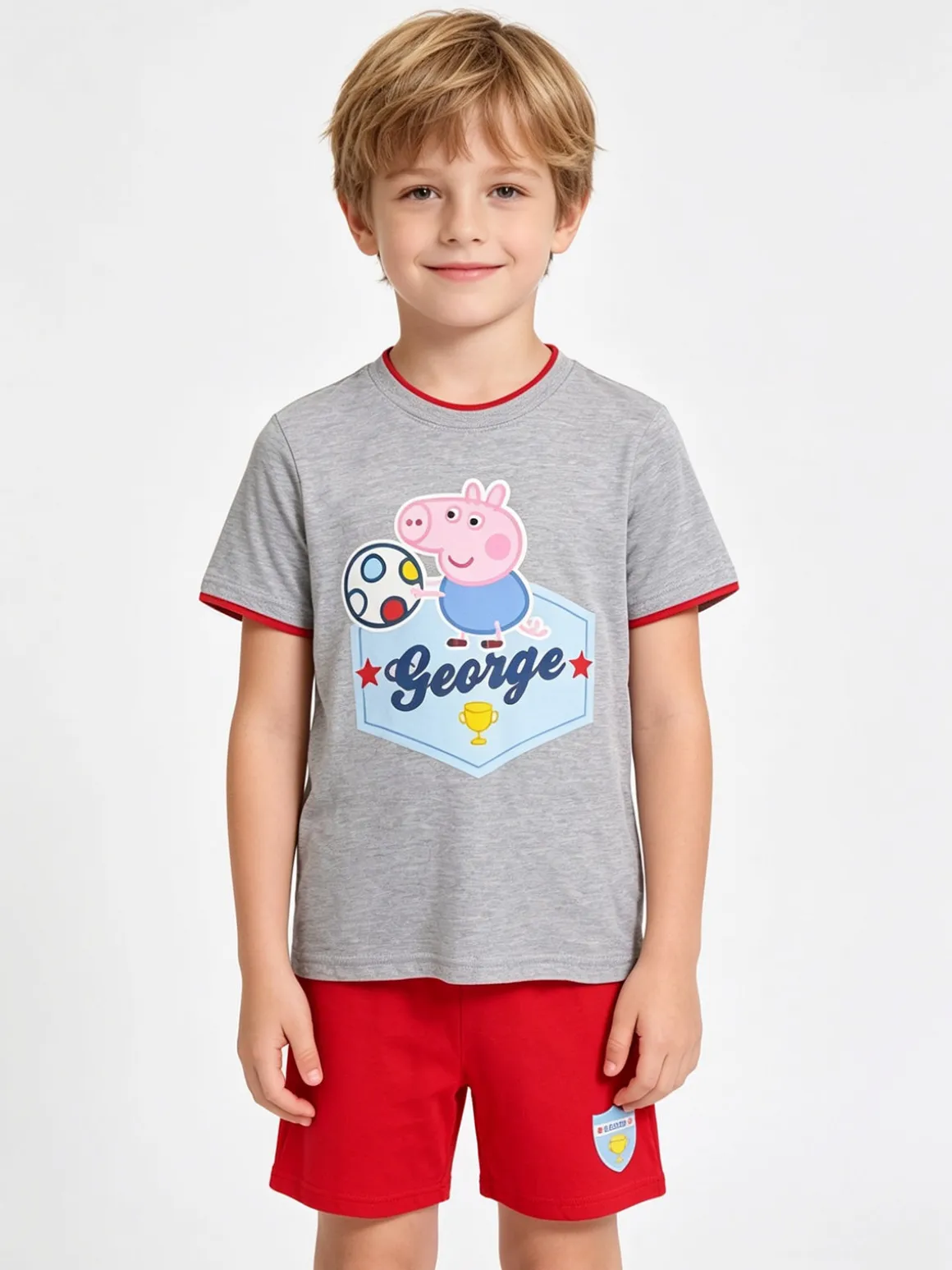 Peppa Pig Pigiama corto bimbo con stampa george
