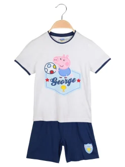 Peppa Pig Pigiama corto bimbo con stampa george