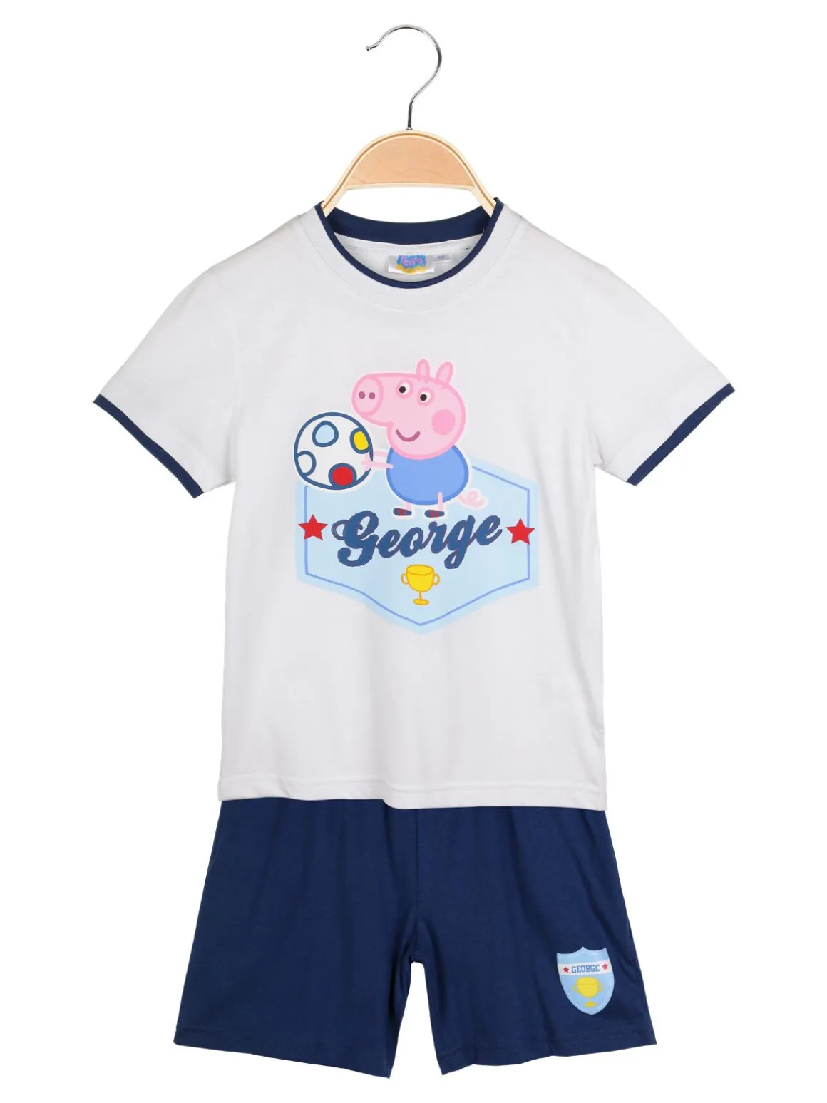 Peppa Pig Pigiama corto bimbo con stampa george