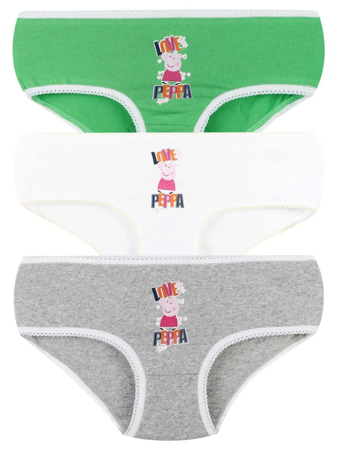 Peppa Pig Tris slip bambina con stampa