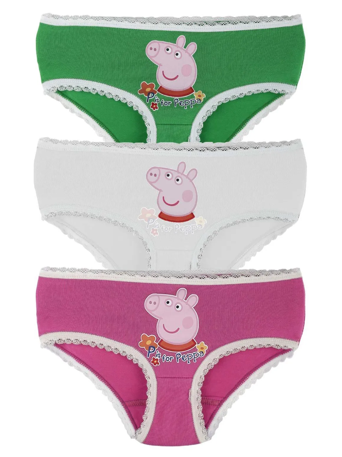 Peppa Pig Tris slip bambina con stampa