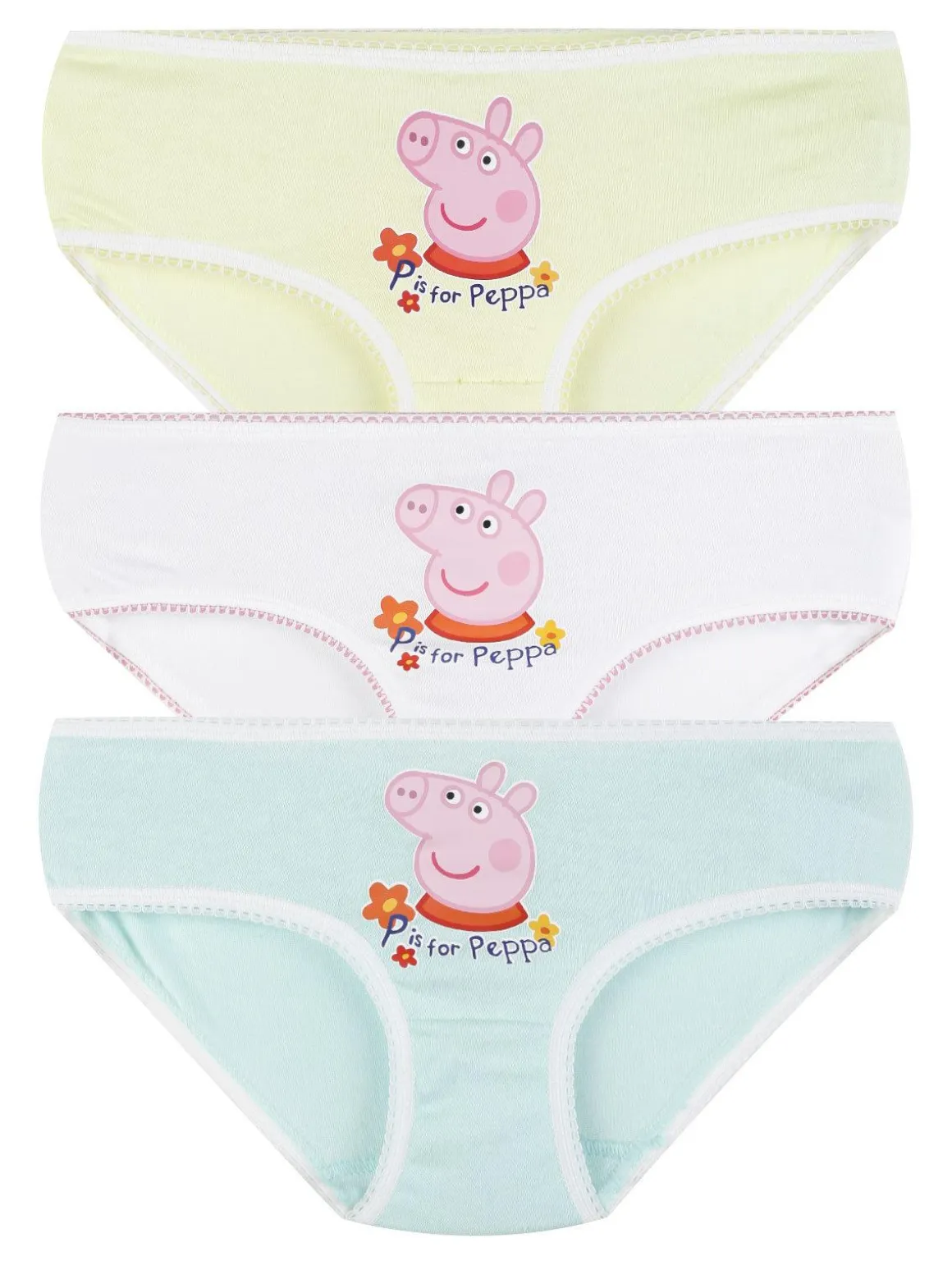 Peppa Pig Tris slip bambina in cotone