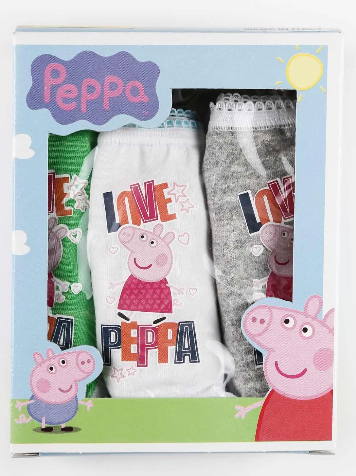 Peppa Pig Tris slip da bambina con stampa