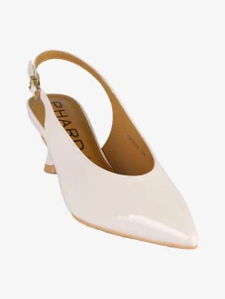 Phard Slingback donna a punta con tacco a rocchetto - beige