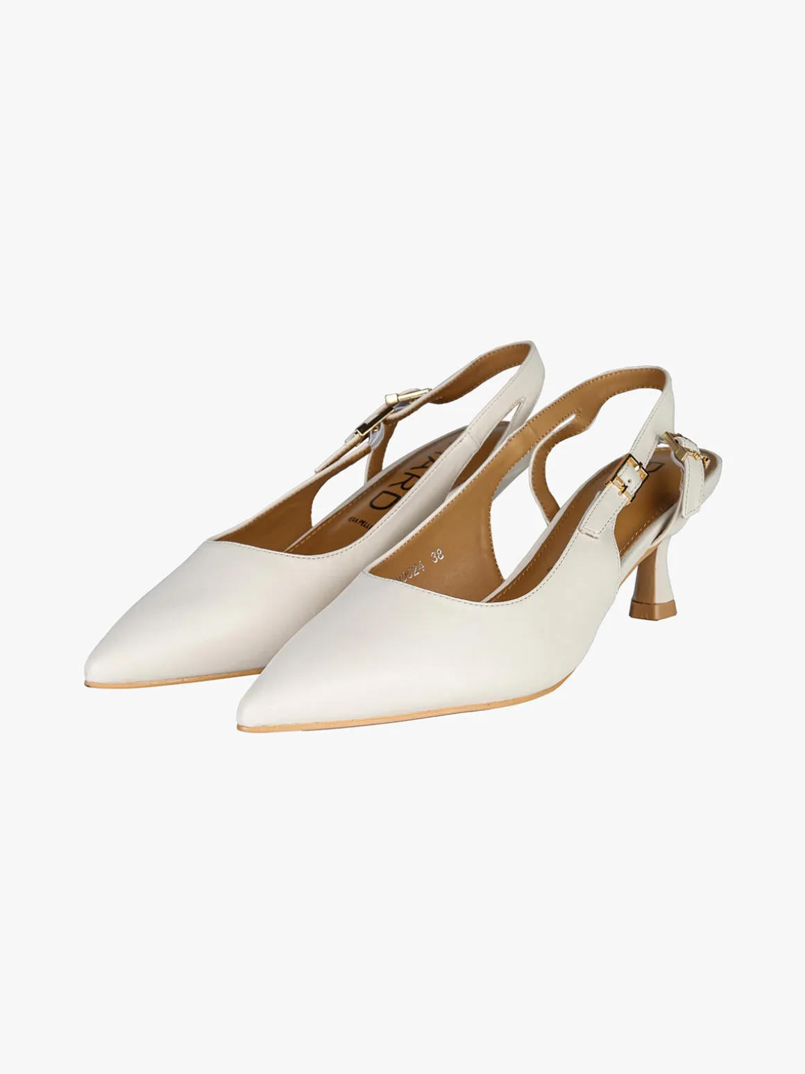 Phard Slingback donna a punta con tacco a rocchetto