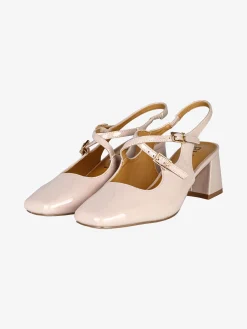 Phard Slingback donna Mary Jane in vernice con tacco e punta quadrata