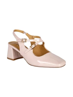 Phard Slingback donna Mary Jane in vernice con tacco e punta quadrata
