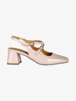 Phard Slingback donna Mary Jane in vernice con tacco e punta quadrata