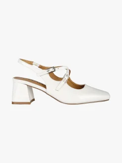 Phard Slingback donna Mary Jane in vernice con tacco e punta quadrata