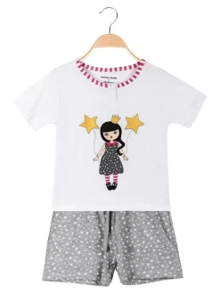 Piccoli Sogni Pigiama corto da bambina in cotone