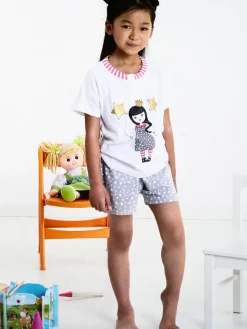 Piccoli Sogni Pigiama corto da bambina in cotone
