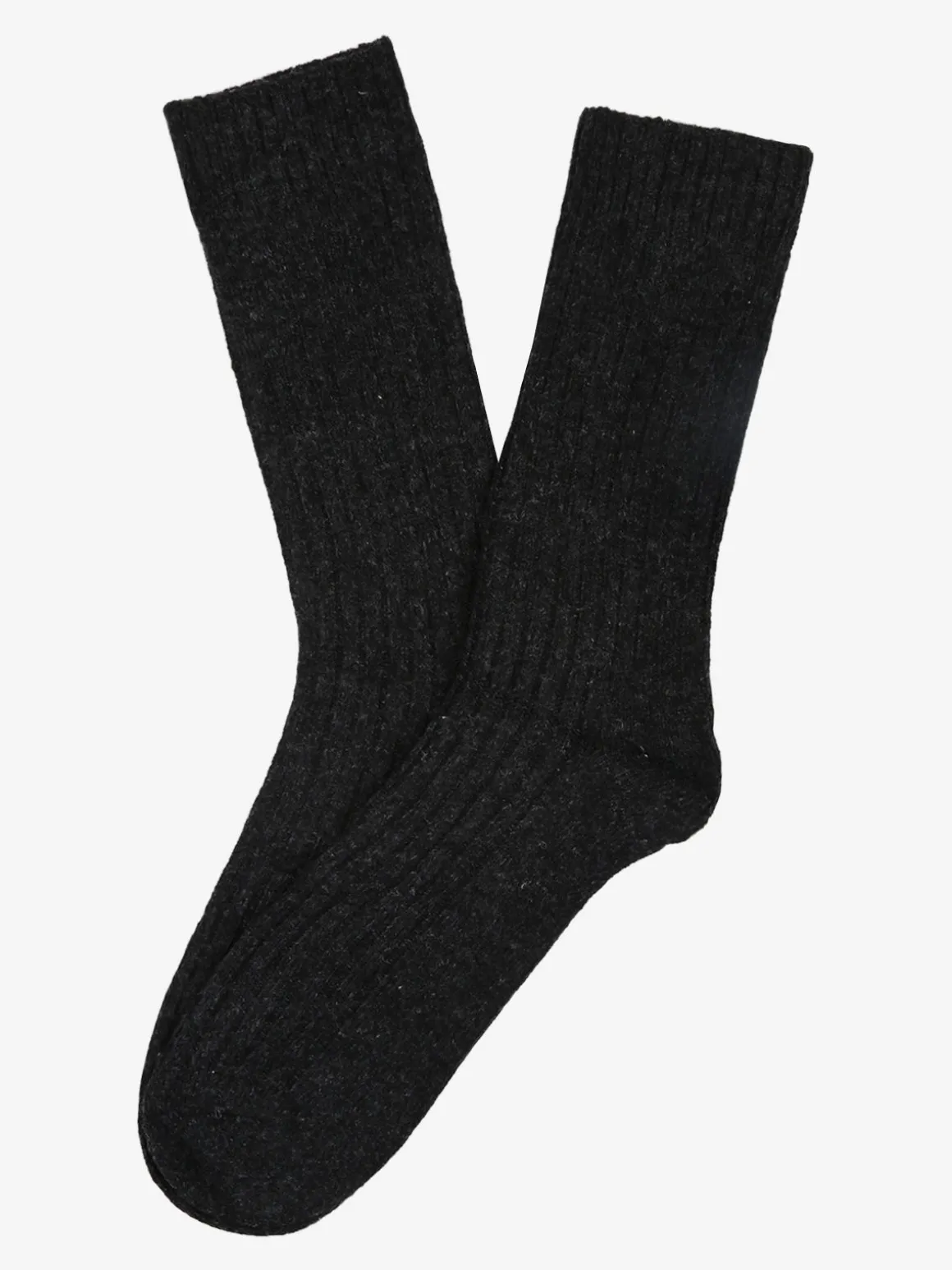 Pierre Cardin Calze corte da uomo in misto lana e cashmere a coste - nero
