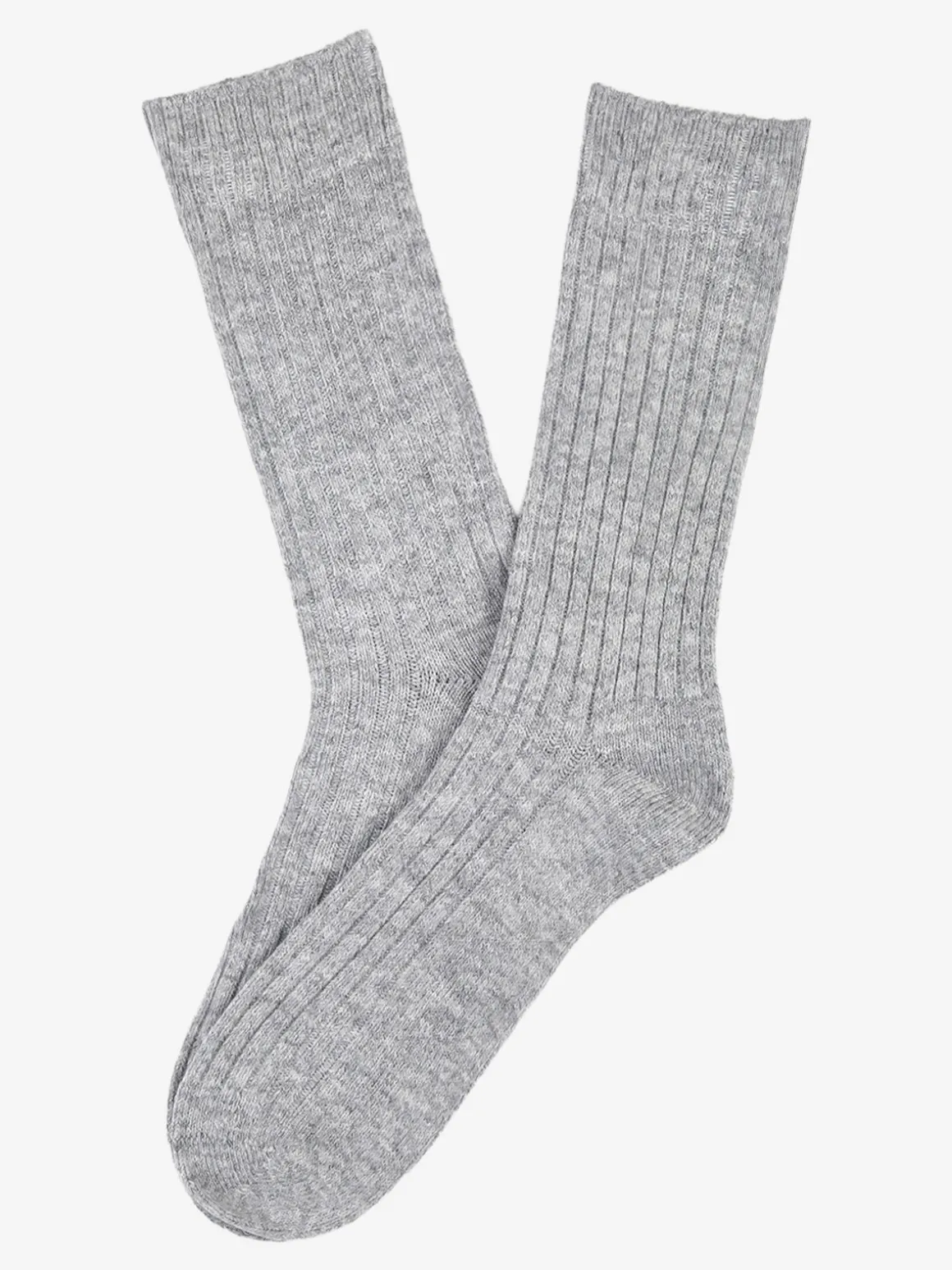Pierre Cardin Calze corte da uomo in misto lana e cashmere a coste - grigio