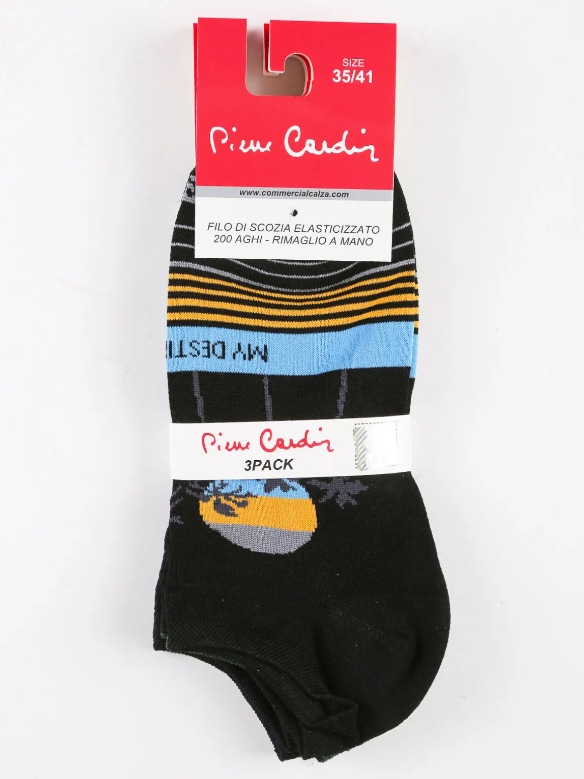 Pierre Cardin Calze corte donna con stampe Confezione 3 paia
