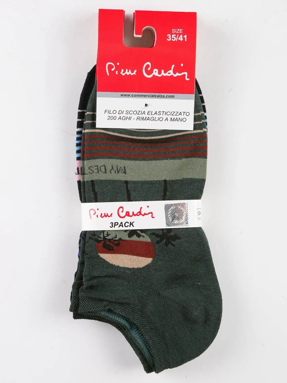 Pierre Cardin Calze corte donna con fiori Confezione 3 paia