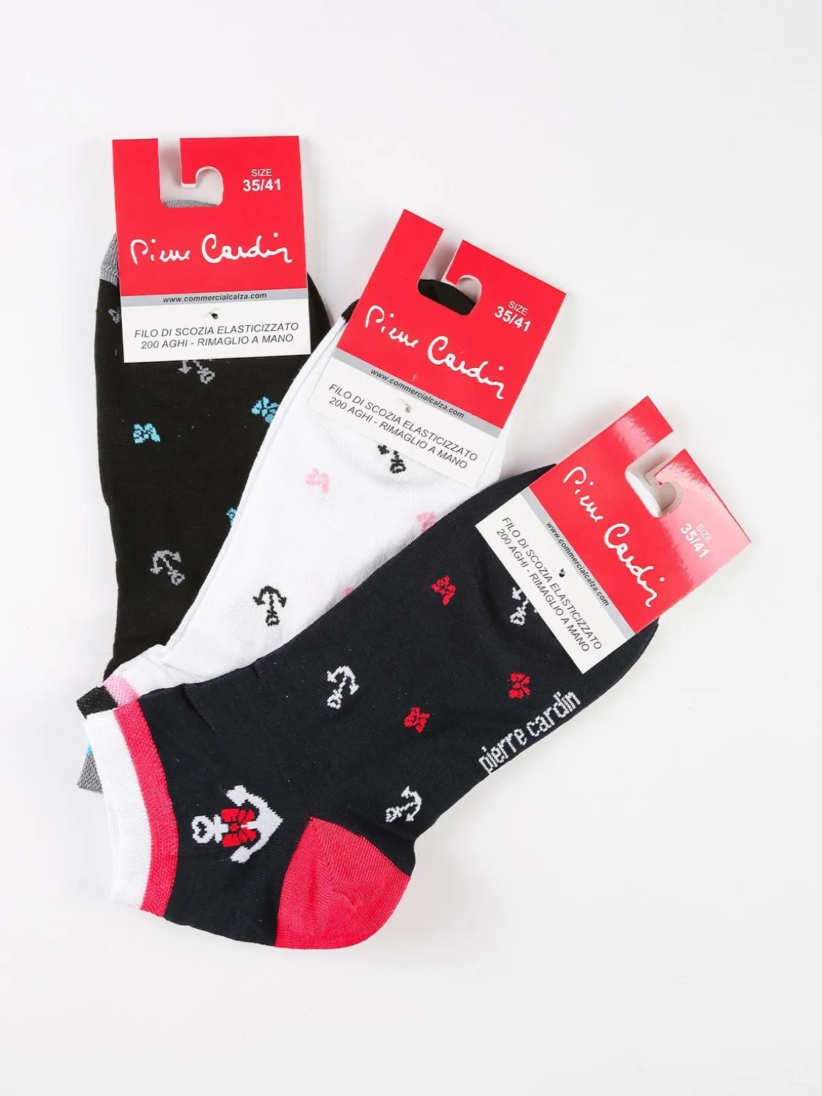Pierre Cardin Calze corte donna con stampe Confezione 3 paia