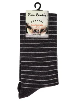 Pierre Cardin Calze lunghe da donna a righe - viola