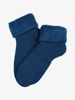 Pierre Cardin Calze soft donna con bordo di pelo - blu