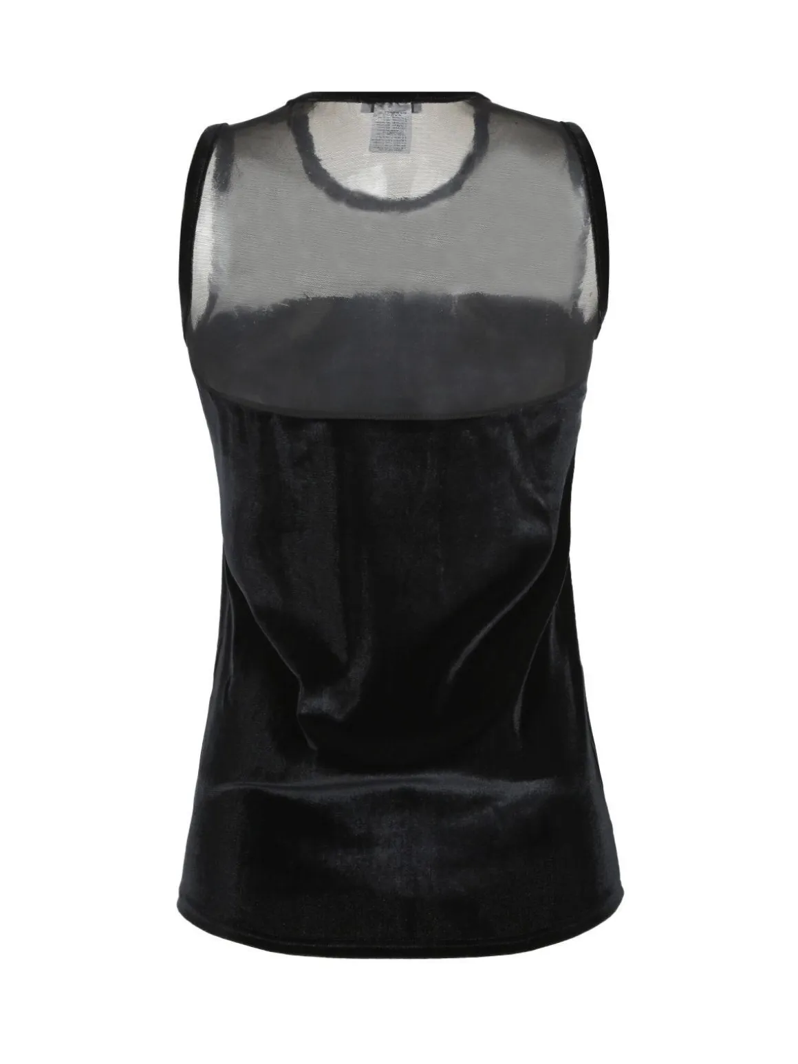 Pierre Cardin Canotta donna in velluto con tulle