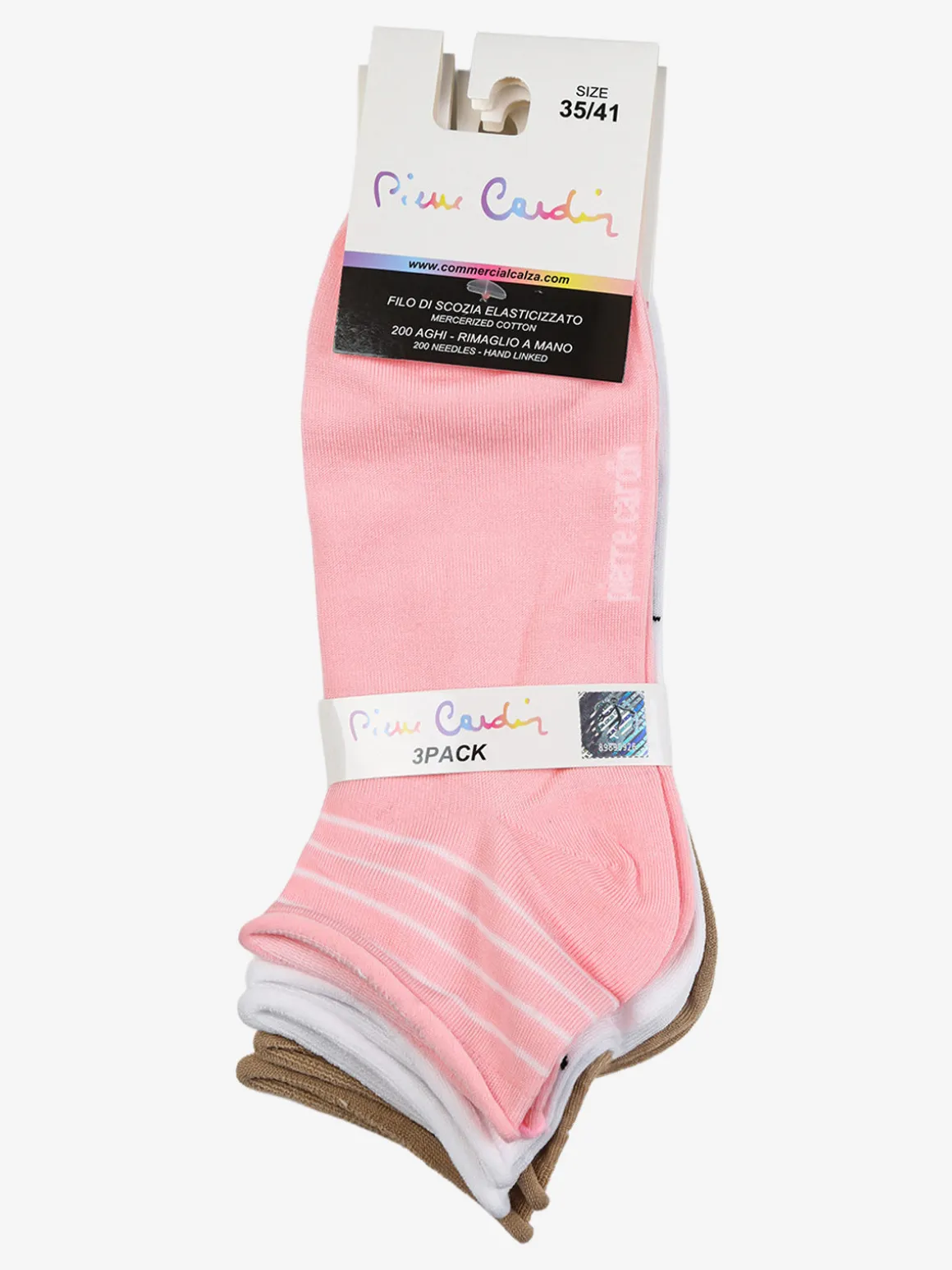 Pierre Cardin Confezione da 3 paia di calze corte da donna in filo di scozia