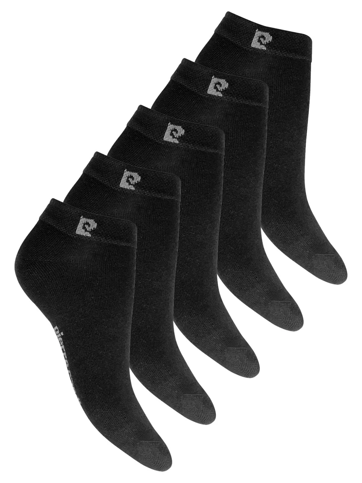 Pierre Cardin Confezione da 5 paia di calze corte da donna in cotone - nero