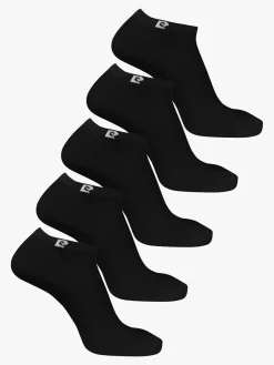 Pierre Cardin Confezione da 5 paia di calze corte da uomo in cotone - nero