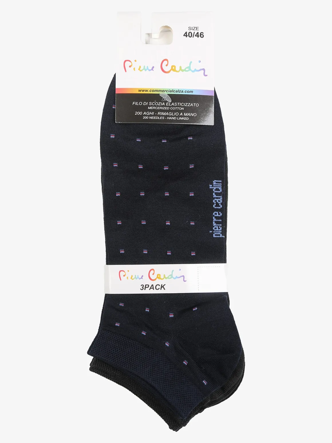 Pierre Cardin Confezione da 3 paia di calze uomo in filo di scozia