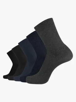 Pierre Cardin Confezione da 5 paia di calze lunghe da uomo in fresco cotone - assortito