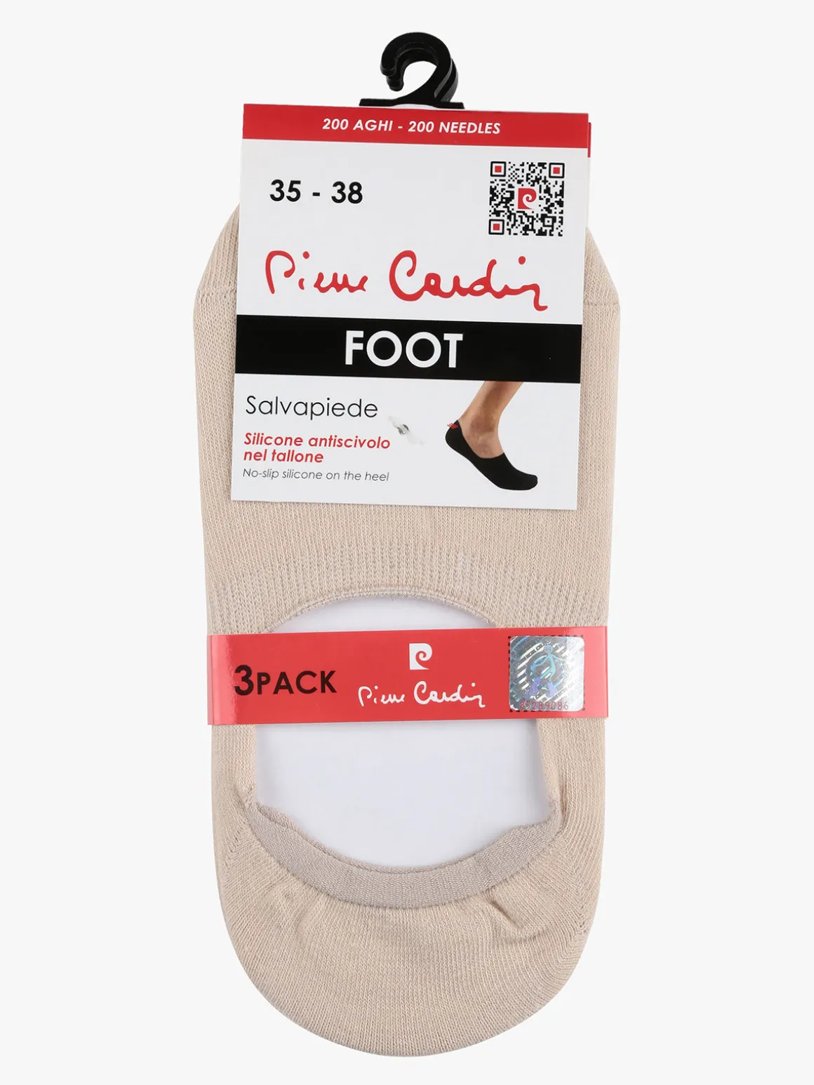 Pierre Cardin Confezione da 3 paia salvapiedi unisex