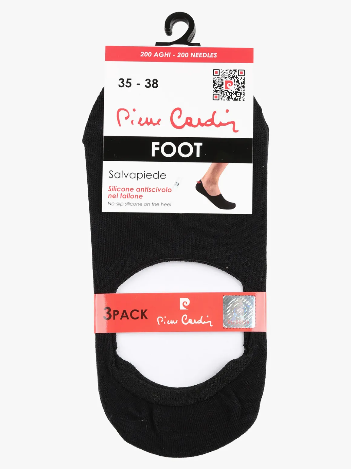 Pierre Cardin Confezione da 3 paia salvapiedi unisex