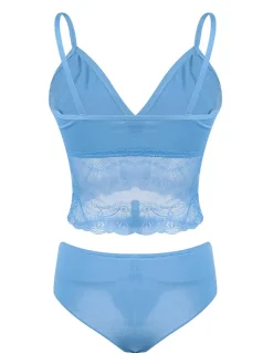 Pierre Cardin Coordinato intimo donna misto cotone con pizzo
