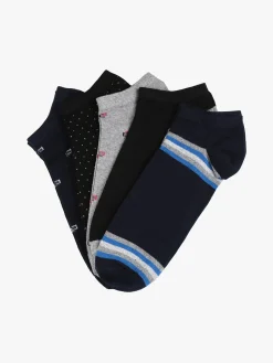 Pierre Cardin 5 Paia di calze corte da uomo in cotone