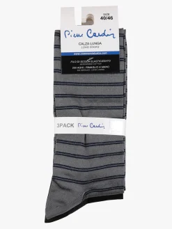 Pierre Cardin 3 Paia di calze lunghe da uomo in filo di scozia