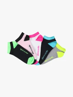 Pierre Cardin Set di 5 paia di calze donna fluo