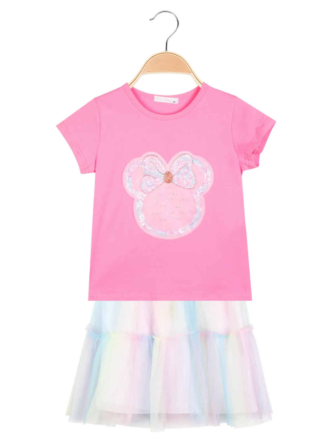 Pink Baby Completo da bambina 2 pezzi con gonna in tulle