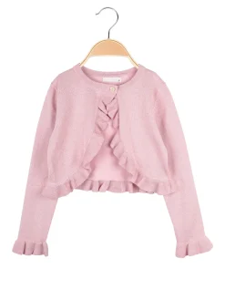 Pink Baby Coprispalle da bambina in lurex con bottone