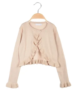 Pink Baby Coprispalle da bambina in lurex con bottone