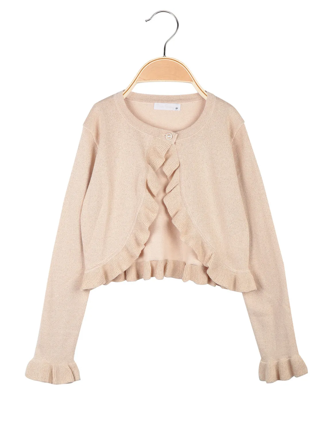 Pink Baby Coprispalle da bambina in lurex con bottone