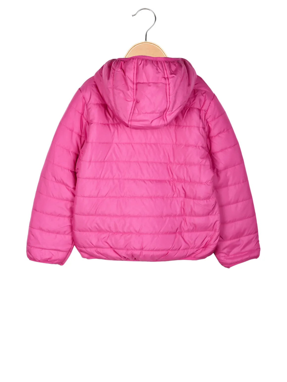 Pink Baby Giubbotto doubleface da bambina con cappuccio e zip