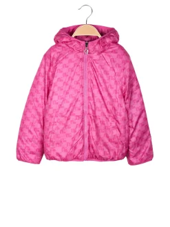 Pink Baby Giubbotto doubleface da bambina con cappuccio e zip