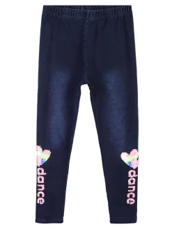 Pink Baby Jeggings bimba con paillettes