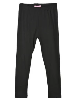 Pink Baby Leggings bimba neri in caldo cotone