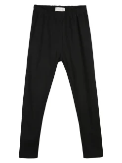 Pink Baby Leggings da bambina nero in cotone