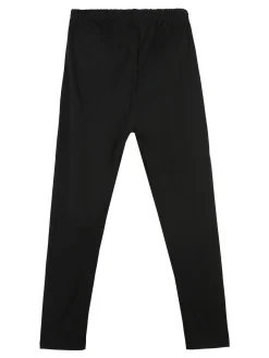 Pink Baby Leggings da bambina nero in cotone