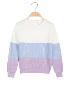 Pink Baby Maglioncino bimba a blocchi di colore