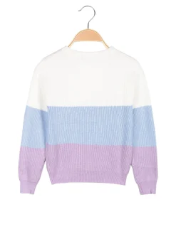 Pink Baby Maglioncino bimba a blocchi di colore