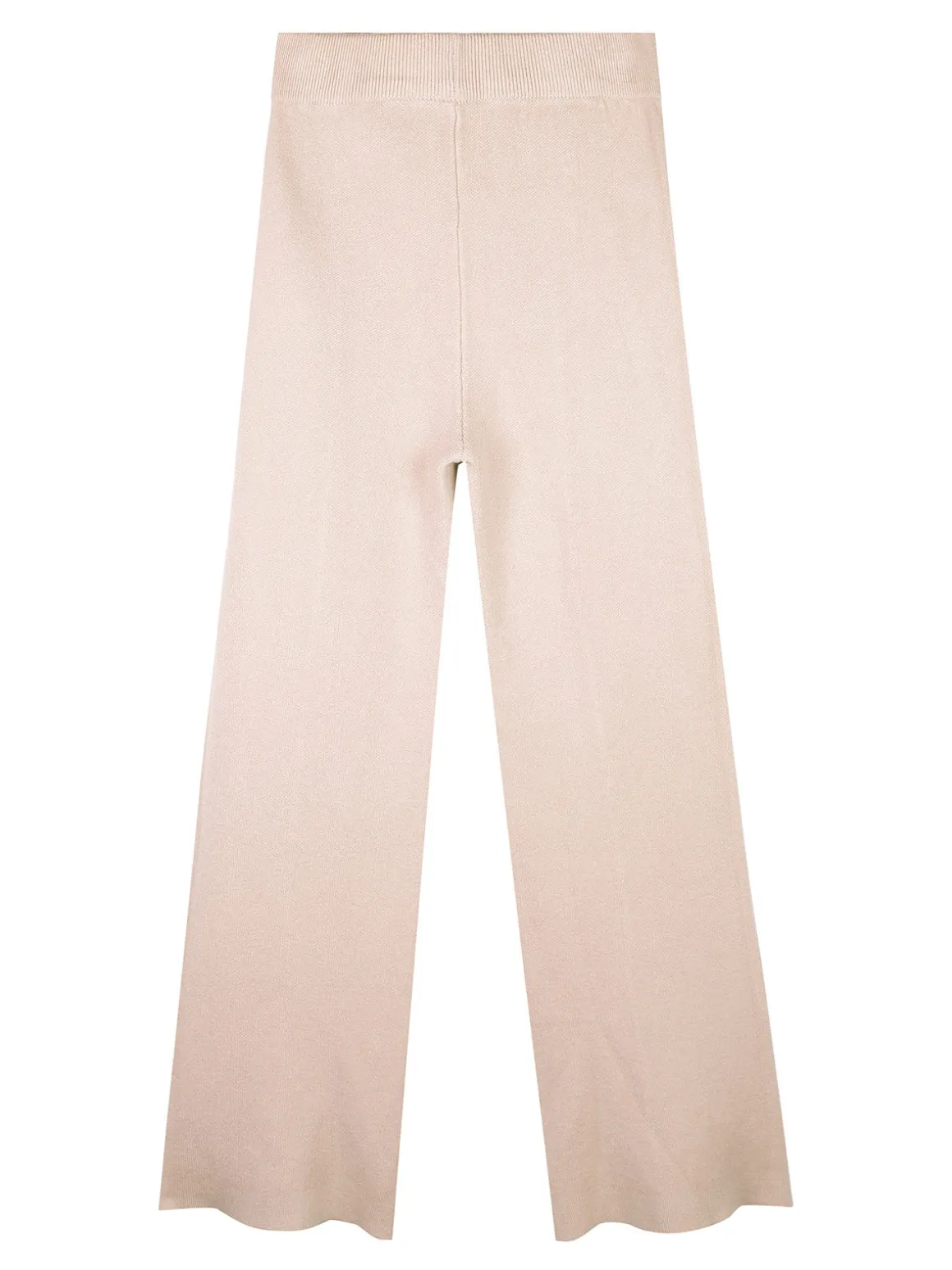 Pink Baby Pantaloni da bambina in maglia con finale a zampa