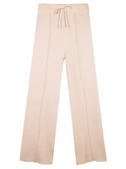 Pink Baby Pantaloni da bambina in maglia con finale a zampa