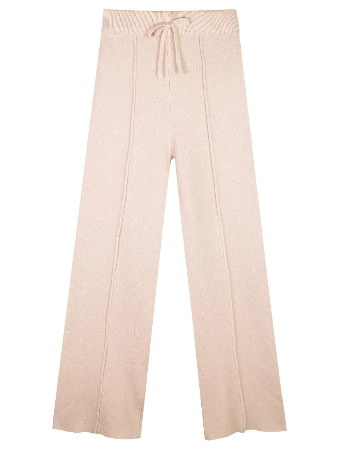 Pink Baby Pantaloni da bambina in maglia con finale a zampa